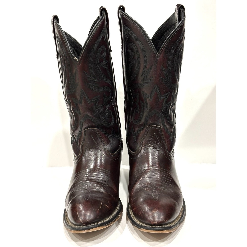 Cody James Men's 8.5 D Black Cherry Leather Western Cowboy Boots R Toe